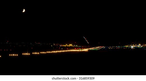 Airport in the night