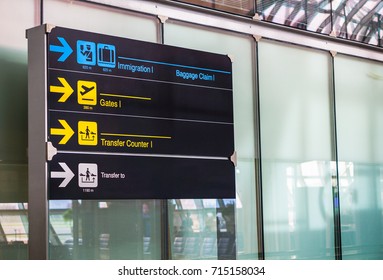 Airport Sign Directional Arrows Stock Photo 715158034 | Shutterstock