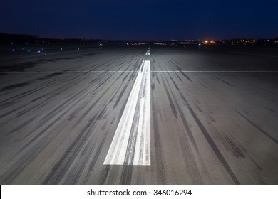 Airport Tarmac Background At Night