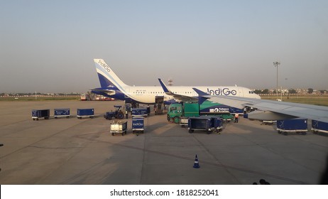Airport Terminal At Jaipur Sanganeer International Airport, Jaipur City: Jaipur, State: Rajasthan, Country: India. October 4th 2018.