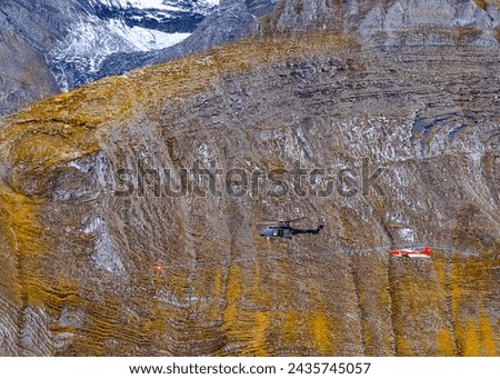 Airshow Axalp 2023 Swiss Airforce Demonstration of military flight and fight capabilities
