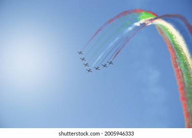 Airshow on UAE national day - Shutterstock ID 2005946333