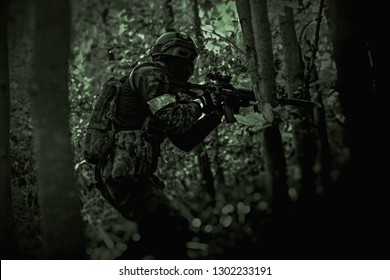 airsoft military man with a gun