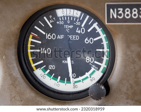 Airspeed Indicator in a Piper Archer