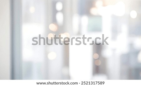 Airy workplace with a clean, unfocused perspective. Modern blurred background photo for banner, poster or magazine and website background.