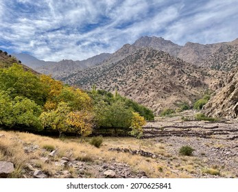Ait Mizane Valley in the High Atlas Mountains, entry of Toubkal National Park, Morocco.
