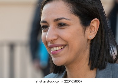 Aix-en-Provence, Fra,ce - 19-09-2022: Sarah El Hairy, Secretary Of State To The Minister Of The Armed Forces And The Minister Of National Education And Youth