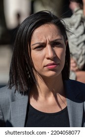 Aix-en-Provence, Fra,ce - 19-09-2022: Sarah El Hairy, Secretary Of State To The Minister Of The Armed Forces And The Minister Of National Education And Youth