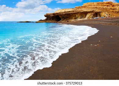 Ajuy Beach Fuerteventura At Canary Islands Of Spain