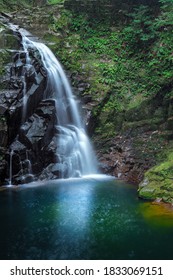 Akame forty eight waterfalls  in Japan, Wonderful fresh water rapids waterfalls river flowing 