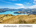 Akaroa Bay, Canterbury, South Island, New Zealand, Oceania.
Banks Peninsula in Christchurch District. 