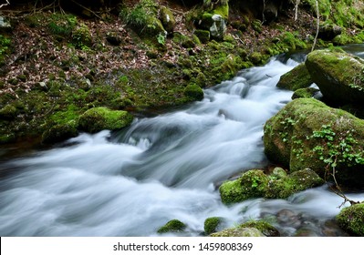 Akita Prefecture original waterfall subsoil water - Shutterstock ID 1459808369