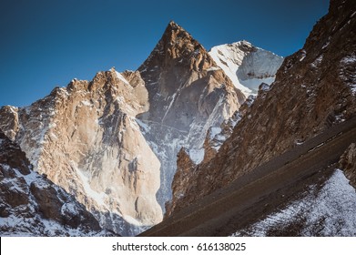 The Aksu Mountain Peak Kyrgyzstan Pamir Alay