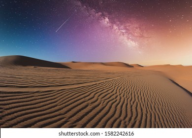 Al Ain, Abu Dhabi. Desert At Night.