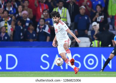 Al Ain, UAE - Jan 14 2019: Khalfan Mubarak In Action During AFC Asian Cup 2019 Between UAE And Thailand At  
Hazza Bin Zayed Stadium In Al Ain, UAE.