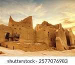 Al Diriyah city old capital, Riyadh Saudi Arabia   . Diriyah ruins - Saudi culture. National day , founding day, Ruins of Diriyah, old city near Riyadh, Saudi Arabia