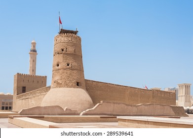 Al Fahidi Fort (1787), Home To The Dubai Museum And City's Oldest Building. Dubai, UAE.