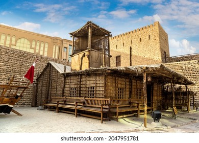 Al Fahidi Fort - Ancient Arabic Fortress In Dubai Museum, United Arab Emirates