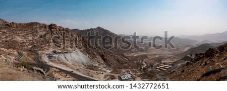 Al Hada Mountains near Taif, dangerous Al Hada road mountain pass, Western Saudi Arabia
