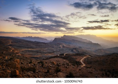 Al Hajar Mountains In Oman