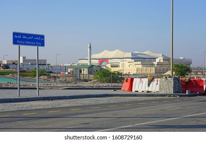 AL KHOR, QATAR -12 DEC 2019- View Of The Al Bayt Stadium, A Football Stadium Built For The 2022 FIFA World Cup In The Shape Of A Traditional Bedouin Tent In Al Khor Near Doha, Qatar.