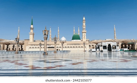 Al Madinah Al Munawwarah Islamic holy place in Saudi Arabia. Al Masjid Al Nabawi, known in English as the 