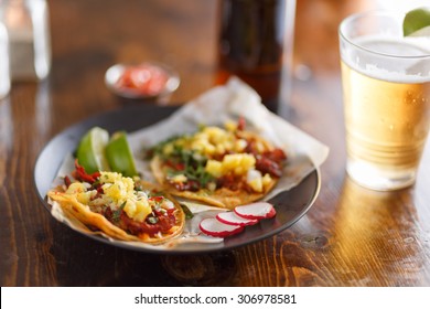 Al Pastor Street Tacos With Pineapple And Beer