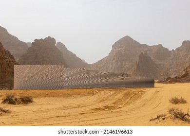 Al Ula 5 March 2022. Desert X Art Installation Open For Tourism During The Winter At Tantora Festival, North West Saudi Arabia