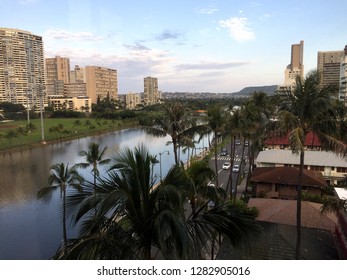 Ala Wai Canal, Honolulu, Oahu, Hawaii