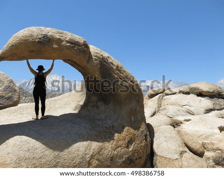 Similar – Image, Stock Photo Alabama Hills in the USA part of the Sierra Nevada