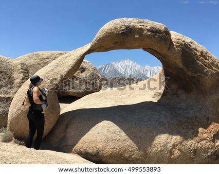 Similar – Image, Stock Photo Alabama Hills in the USA part of the Sierra Nevada