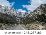 Alabama Hills with Mount Whitney in the back, California . 