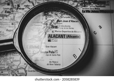 Alacant on the Europe map
