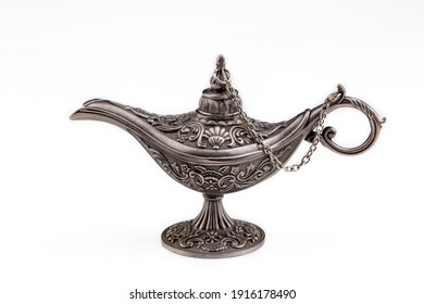 Aladdin magic lamp isolated background - Shutterstock ID 1916178490