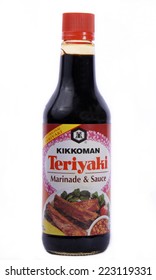 ALAMEDA, CA - OCTOBER 09, 2014: Bottle Of Kikkoman Brand Teriyaki Marinade And Sauce.