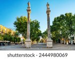 Alameda de Hercules in Seville, Andalusia, Spain   