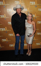 Alan Jackson And Denise Jackson At The 44th Annual CMA Awards, Bridgestone Arena, Nashville, TN.  11-10-10