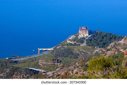 ALANYA, TURKEY - DECEMBER 06: A General View Of The Utopia World Hotel Alanya . Hotel Has 559 Rooms, On December 06, 2014 In Alanya, Turkey 