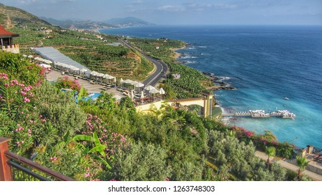 ALANYA, TURKEY - JUNE 22 2015: A View At The Coast From Hotel Resort Utopia World