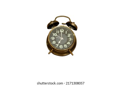 alarm 7 o' Clock isolated on white background
