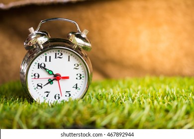 White Clock Shows Eight Oclock Morning Stock Photo (edit Now) 2071128596