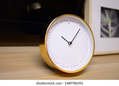 alarm clock on the table