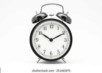  Alarm Clock On White Background