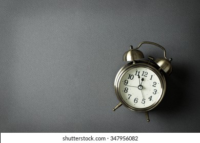 Alarm Clock Showing Almost 12 O Clock, With Copy Space