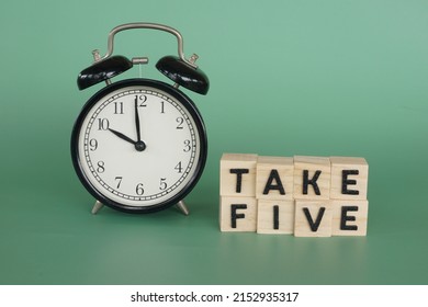 Alarm Clock With Word Take Five