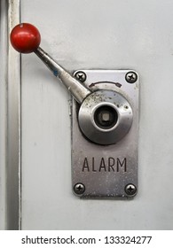 Alarm lever or emergency brake on a train - Shutterstock ID 133324277
