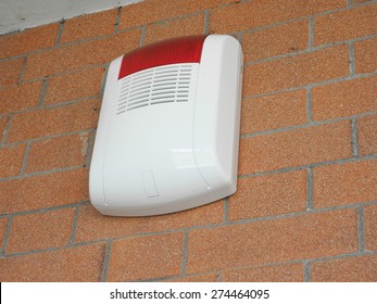 Alarm Siren And Flash Light Against Burglary