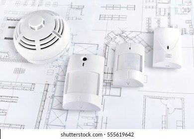 alarm system home - Shutterstock ID 555619642