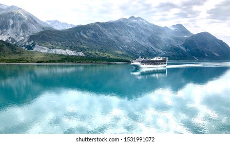 Alaska Cruise Ship Passing By Near Glacier Bay