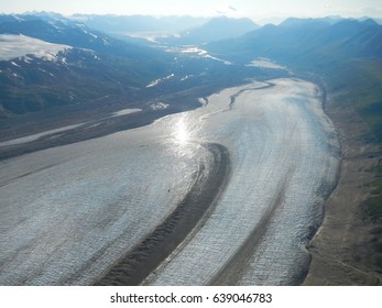 Alaska, Glacier, Taken From Airplane